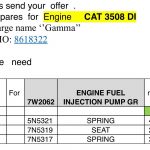 发动机备件  ( CK-D20230329-01 ) 询价-船用采购网-船舶物料采购-船务服务-一站式船用设备供应服务