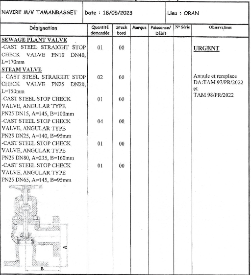 【询价】船用配件采购—配件（CK-Z20230525-01）询价-泰州昌宽社区-报价采购-船用采购网-船舶物料采购-船务服务-一站式船用设备供应服务