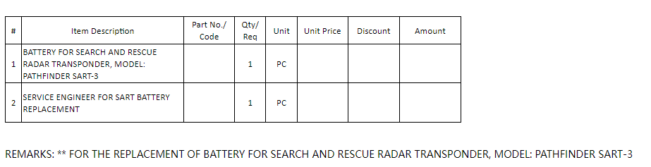 【询价】船用配件采购—蓄电池（CK-L20230628-02）询价-泰州昌宽社区-报价采购-船用采购网-船舶物料采购-船务服务-一站式船用设备供应服务