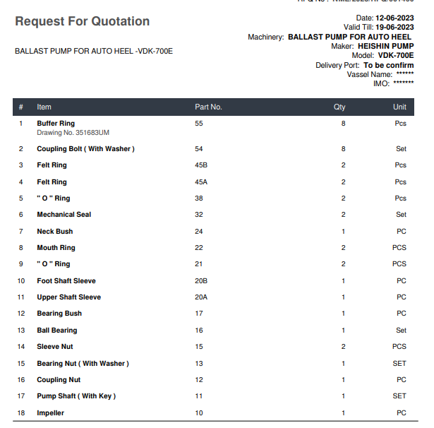 【询价】船用配件采购—压载泵（CK-D230613-02）询价-泰州昌宽社区-报价采购-船用采购网-船舶物料采购-船务服务-一站式船用设备供应服务