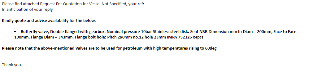 【询价】船用配件采购—蝶阀（CK-H20230629-03）询价-泰州昌宽社区-报价采购-船用采购网-船舶物料采购-船务服务-一站式船用设备供应服务