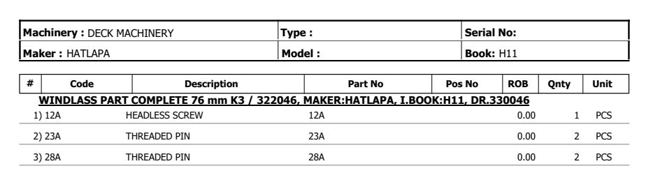 【询价】船用配件采购—HATLAPA配件（CK-H20230619-11）询价-泰州昌宽社区-报价采购-船用采购网-船舶物料采购-船务服务-一站式船用设备供应服务