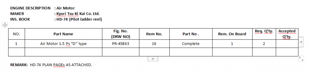 【询价】船用配件采购—气动马达（CK-H20230625-10）询价-泰州昌宽社区-报价采购-船用采购网-船舶物料采购-船务服务-一站式船用设备供应服务