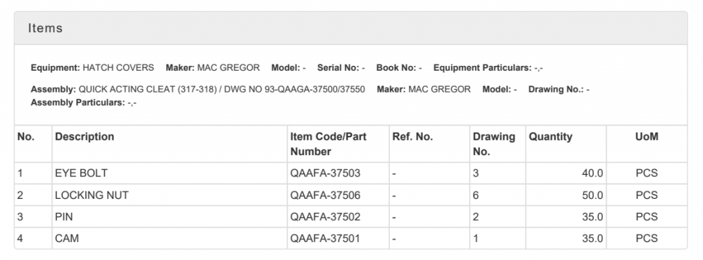 【询价】船用配件采购—配件（CK-H20230627-05 ）询价-泰州昌宽社区-报价采购-船用采购网-船舶物料采购-船务服务-一站式船用设备供应服务
