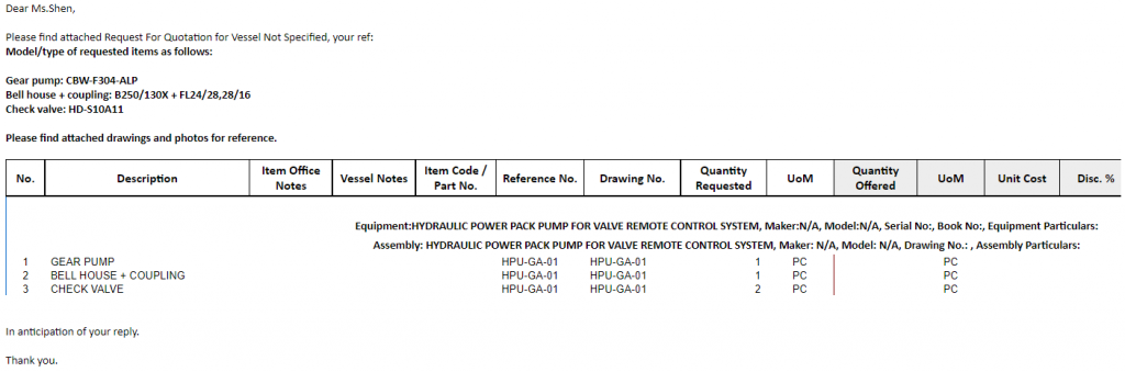 【询价】船用配件采购—泵、联轴器、止回阀（CK-H20230628-10）询价-泰州昌宽社区-报价采购-船用采购网-船舶物料采购-船务服务-一站式船用设备供应服务