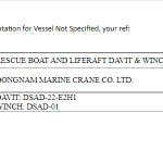 船用配件采购—救生船救生筏&绞车（CK-H20230616-13）询价-船用采购网-船舶物料采购-船务服务-一站式船用设备供应服务
