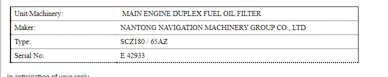 【询价】船用配件采购—配件（CK-H20230725-20）询价-泰州昌宽社区-报价采购-船用采购网-船舶物料采购-船务服务-一站式船用设备供应服务