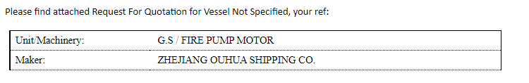 【询价】船用配件采购—G.S/消防泵电机（CK-H20230727-17）询价-泰州昌宽社区-报价采购-船用采购网-船舶物料采购-船务服务-一站式船用设备供应服务