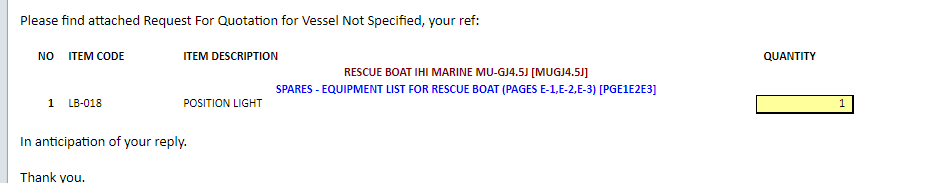 【询价】船用配件采购—航行灯（CK-H20230725-12）询价-泰州昌宽社区-报价采购-船用采购网-船舶物料采购-船务服务-一站式船用设备供应服务