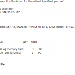 船用配件采购—电池（CK-H20230711-10）询价-船用采购网-船舶物料采购-船务服务-一站式船用设备供应服务