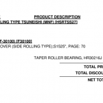 船用配件采购—滚锥轴承（CK-H20230712-04）询价-船用采购网-船舶物料采购-船务服务-一站式船用设备供应服务