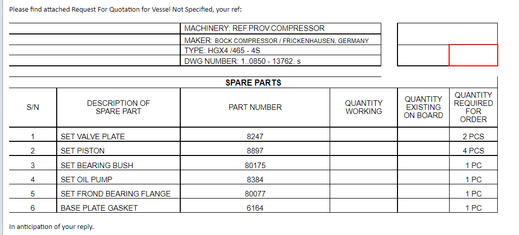 【询价】船用配件采购—配件（CK-H20230706-13）询价-泰州昌宽社区-报价采购-船用采购网-船舶物料采购-船务服务-一站式船用设备供应服务