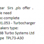 船用配件采购—涡轮增压器（CK-J20230714-01）询价-船用采购网-船舶物料采购-船务服务-一站式船用设备供应服务