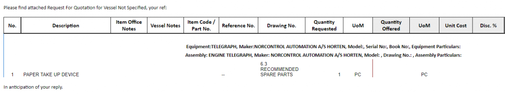 【询价】船用配件采购—卷纸装置（CK-H20230725-01）询价-泰州昌宽社区-报价采购-船用采购网-船舶物料采购-船务服务-一站式船用设备供应服务