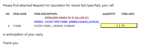 【询价】船用配件采购—过滤器（CK-H20230707-18）询价-泰州昌宽社区-报价采购-船用采购网-船舶物料采购-船务服务-一站式船用设备供应服务