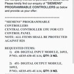 船用配件采购—西门子 模块（CK-D20230724-02）询价-船用采购网-船舶物料采购-船务服务-一站式船用设备供应服务