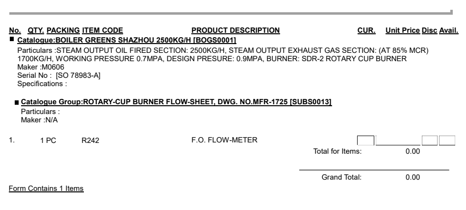 【询价】船用配件采购—F.O.流量计（CK-H20230724-14）询价-泰州昌宽社区-报价采购-船用采购网-船舶物料采购-船务服务-一站式船用设备供应服务
