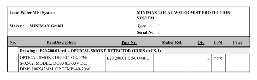 【询价】船用配件采购—光学烟雾探测器（CK-H20230725-17）询价-泰州昌宽社区-报价采购-船用采购网-船舶物料采购-船务服务-一站式船用设备供应服务