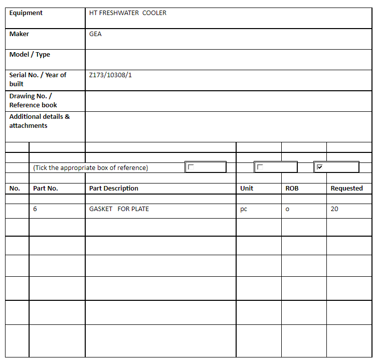 【询价】船用配件采购—板垫片（CK-H20230802-09）询价-泰州昌宽社区-报价采购-船用采购网-船舶物料采购-船务服务-一站式船用设备供应服务