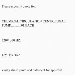 船用配件采购—化学循环离心泵（CK-D20230809-01）询价-船用采购网-船舶物料采购-船务服务-一站式船用设备供应服务