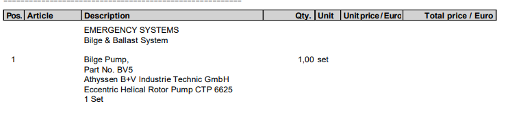 【询价】船用配件采购—舱底泵（CK-L20230804-11）询价-泰州昌宽社区-报价采购-船用采购网-船舶物料采购-船务服务-一站式船用设备供应服务