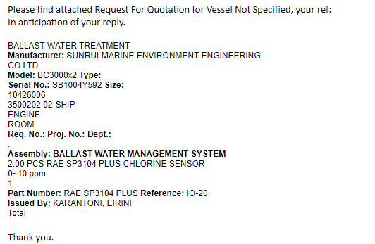 【询价】船用配件采购—传感器（CK-H20230828-03）询价-泰州昌宽社区-报价采购-船用采购网-船舶物料采购-船务服务-一站式船用设备供应服务