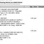 船用配件采购—泵配件（CK-L20230810-07）询价-船用采购网-船舶物料采购-船务服务-一站式船用设备供应服务