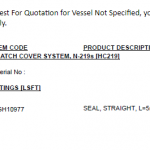船用配件采购—密封配件（CK-H20230824-01）询价-船用采购网-船舶物料采购-船务服务-一站式船用设备供应服务