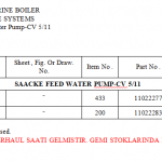 船用配件采购—泵配件（CK-H20230810-14）询价-船用采购网-船舶物料采购-船务服务-一站式船用设备供应服务