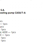 船用配件采购—Bombas配件（CK-R20230920-17）询价-船用采购网-船舶物料采购-船务服务-一站式船用设备供应服务