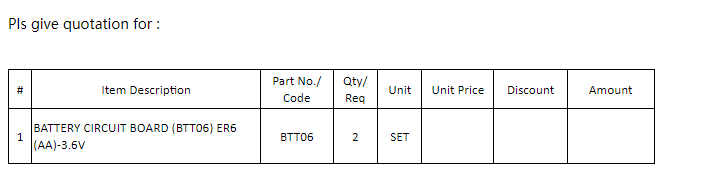 【询价】船用配件采购—电池电路板（CK-L20230919-02）询价-泰州昌宽社区-报价采购-船用采购网-船舶物料采购-船务服务-一站式船用设备供应服务
