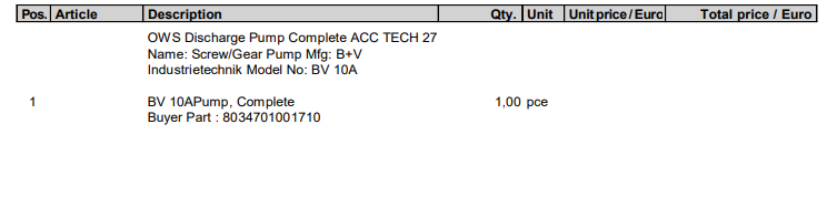 【询价】船用配件采购—泵（CK-L20230914-01）询价-泰州昌宽社区-报价采购-船用采购网-船舶物料采购-船务服务-一站式船用设备供应服务