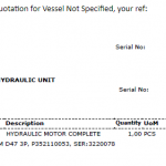 船用配件采购—液压马达（CK-H20230913-04）询价-船用采购网-船舶物料采购-船务服务-一站式船用设备供应服务