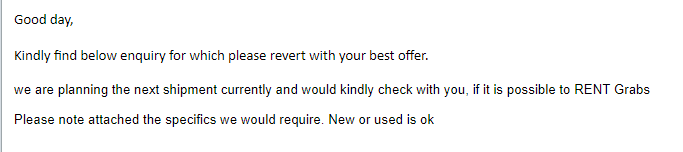 【询价】船用配件采购—抓斗（CK-J20230911-05）询价-泰州昌宽社区-报价采购-船用采购网-船舶物料采购-船务服务-一站式船用设备供应服务