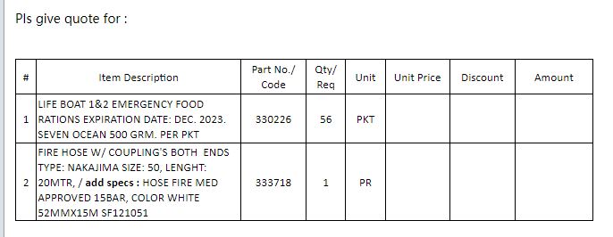 【询价】船用配件采购—消防救生配件（CK-L20230913-02）询价-泰州昌宽社区-报价采购-船用采购网-船舶物料采购-船务服务-一站式船用设备供应服务