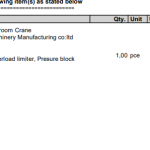 船用配件采购—起重机过载限制器、压力块（CK-L20230927-02）询价-船用采购网-船舶物料采购-船务服务-一站式船用设备供应服务