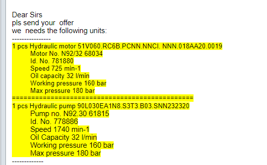 【询价】船用配件采购—液压泵/电机（CK-J20230912-14）询价-泰州昌宽社区-报价采购-船用采购网-船舶物料采购-船务服务-一站式船用设备供应服务