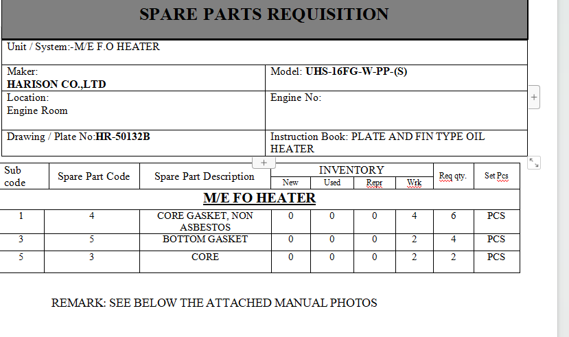 【询价】船用配件采购—HARISON配件（CK-L20230920-07）询价-泰州昌宽社区-报价采购-船用采购网-船舶物料采购-船务服务-一站式船用设备供应服务