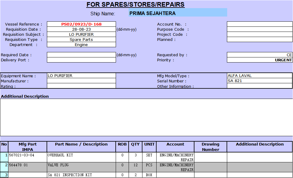 【询价】船用配件采购—ALFA配件（CK-R20230911-10）询价-泰州昌宽社区-报价采购-船用采购网-船舶物料采购-船务服务-一站式船用设备供应服务