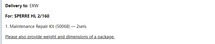 【询价】船用配件采购—维修套件（CK-R20231019-01）询价-泰州昌宽社区-报价采购-船用采购网-船舶物料采购-船务服务-一站式船用设备供应服务