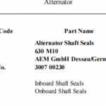 船用配件采购—交流发电机轴密封件备件（CK-J20231017-01）询价-船用采购网-船舶物料采购-船务服务-一站式船用设备供应服务