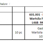 船用配件采购—Wartsila 备件（CK-J20231017-15）询价-船用采购网-船舶物料采购-船务服务-一站式船用设备供应服务