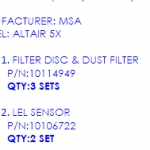 船用配件采购—滤尘器/传感器（CK-J20231009-03）询价-船用采购网-船舶物料采购-船务服务-一站式船用设备供应服务