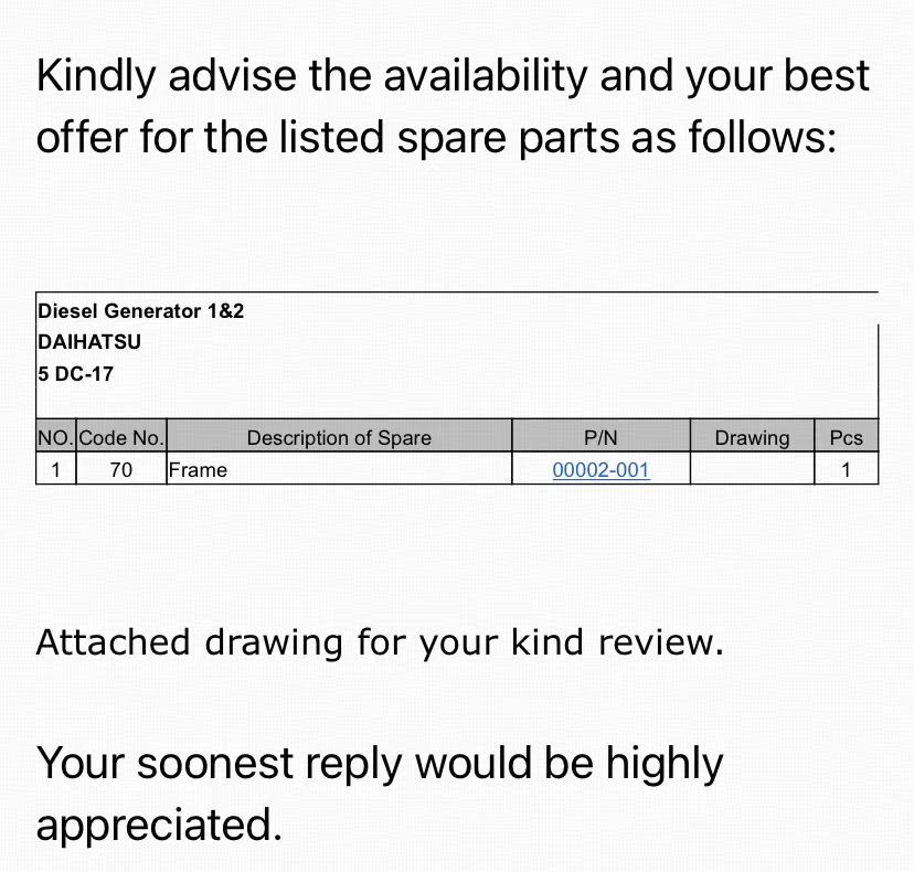 【询价】船用配件采购—机架（CK-L20231026-04）询价-泰州昌宽社区-报价采购-船用采购网-船舶物料采购-船务服务-一站式船用设备供应服务