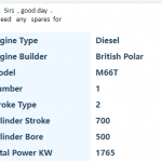 船舶配件—柴油机备件（CK-J20231024-07）询价-船用采购网-船舶物料采购-船务服务-一站式船用设备供应服务