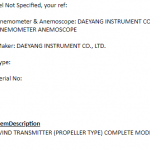 船用配件采购—风力变送器（CK-H20231018-05）询价-船用采购网-船舶物料采购-船务服务-一站式船用设备供应服务