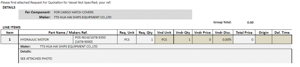 【询价】船舶配件—液压马达（CK-H20231030-02）询价-泰州昌宽社区-报价采购-船用采购网-船舶物料采购-船务服务-一站式船用设备供应服务