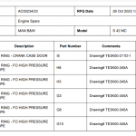 船舶设备—man发动机配件（CK-C20231027-02）询价-船用采购网-船舶物料采购-船务服务-一站式船用设备供应服务