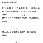 船舶配件—西门子备件（CK-J20231027-08）询价-船用采购网-船舶物料采购-船务服务-一站式船用设备供应服务
