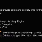 船舶配件—发动机备件（CK-D20231030-02）询价-船用采购网-船舶物料采购-船务服务-一站式船用设备供应服务